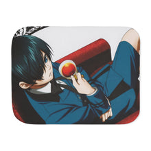 Load image into Gallery viewer, Black Butler Sherpa Blanket
