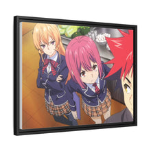 Load image into Gallery viewer, Shokugeki no Soma Erina Nakiri, Soma Yukihira and Hisako Arato Canvas Framed Art Print