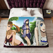 Load image into Gallery viewer, Anohana Meiko Honma, Naruko Anjou, Atsumu Matsuyuki Sherpa Blanket