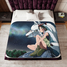 Load image into Gallery viewer, Princess Mononoke Sherpa Blanket