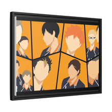 Load image into Gallery viewer, Daichi Sawamura Kei Tsukishima Shōyō Hinata Tadashi Yamaguchi and Yū Nishinoya Canvas Framed Art Print