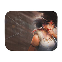 Load image into Gallery viewer, Princess Mononoke Sherpa Blanket