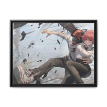 Load image into Gallery viewer, Denji & Makima Canvas Framed Art Print