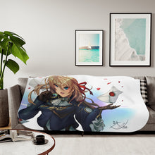 Load image into Gallery viewer, Violet Evergarden Sherpa Blanket