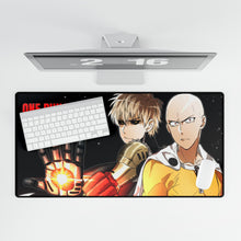 Load image into Gallery viewer, Genos and Saitama Mouse Pad (Desk Mat)