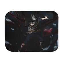 Load image into Gallery viewer, Black Clover Asta Sherpa Blanket