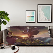 Load image into Gallery viewer, Anime Howl's Moving Castle Sherpa Blanket