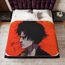 Load image into Gallery viewer, Anime Samurai Champloor Sherpa Blanket