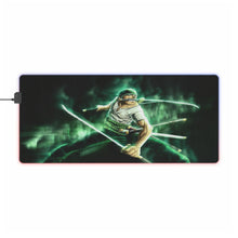 Load image into Gallery viewer, One Piece Roronoa Zoro RGB LED Mouse Pad (Desk Mat)