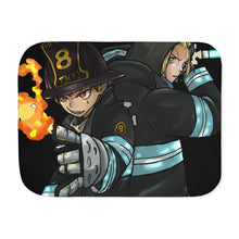 Load image into Gallery viewer, Fire Force Shinra Kusakabe Sherpa Blanket