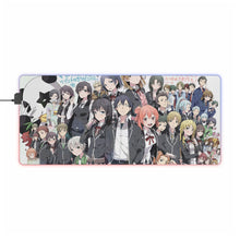 Load image into Gallery viewer, My Teen Romantic Comedy SNAFU Hachiman Hikigaya, Haruno Yukinoshita, Yukino Yukinoshita, Yui Yuigahama, Shizuka Hiratsuka RGB LED Mouse Pad (Desk Mat)