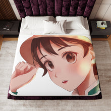 Load image into Gallery viewer, Anime Howl's Moving Castle Sherpa Blanket