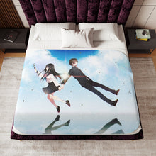 Load image into Gallery viewer, Eru Chitanda And Hōtarō Oreki Full Body Sherpa Blanket