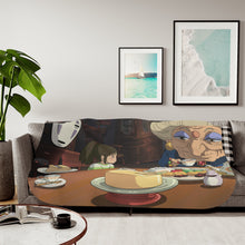 Load image into Gallery viewer, Anime Spirited Away Sherpa Blanket