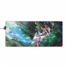 Load image into Gallery viewer, Princess Mononoke RGB LED Mouse Pad (Desk Mat)