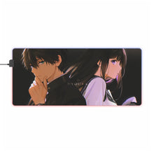 Load image into Gallery viewer, Hyouka Eru Chitanda RGB LED Mouse Pad (Desk Mat)