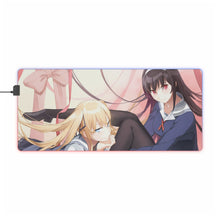 Load image into Gallery viewer, Saekano: How To Raise A Boring Girlfriend RGB LED Mouse Pad (Desk Mat)