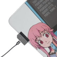 Load image into Gallery viewer, Mirai Nikki Yuno Gasai, Yukiteru Amano RGB LED Mouse Pad (Desk Mat)