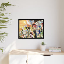 Load image into Gallery viewer, Fairy Tail Natsu Dragneel, Erza Scarlet, Gray Fullbuster, Lucy Heartfilia, Happy Canvas Framed Art Print