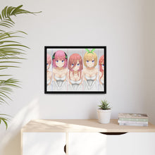 Load image into Gallery viewer, The Quintessential Quintuplets Miku Nakano, Itsuki Nakano, Nino Nakano, Yotsuba Nakano, Ichika Nakano Canvas Framed Art Print