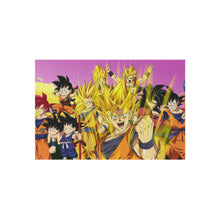 Load image into Gallery viewer, The many forms of Goku throughout the years Rug