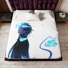 Load image into Gallery viewer, Blue Exorcist Sherpa Blanket