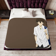 Load image into Gallery viewer, Hōtarō Oreki Minimalist Sherpa Blanket