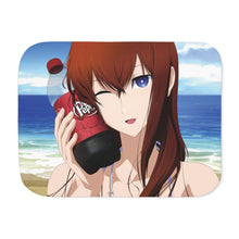 Load image into Gallery viewer, Makise Kurisu & Rintarou Kyouma-Dr Pepper Addicts Sherpa Blanket