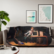 Load image into Gallery viewer, Okabe and Kurisu Time Jump Sherpa Blanket