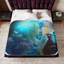 Load image into Gallery viewer, Ban and his precious Elaine Sherpa Blanket