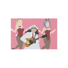 Load image into Gallery viewer, lucy, gajeel y levy fairy tail minimalist Rug