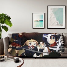 Load image into Gallery viewer, Love, Chunibyo & Other Delusions Rikka Takanashi, Sanae Dekomori, Shinka Nibutani Sherpa Blanket