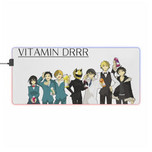 Load image into Gallery viewer, Durarara!! Izaya Orihara, Shizuo Heiwajima, Celty Sturluson, Masaomi Kida, Anri Sonohara RGB LED Mouse Pad (Desk Mat)