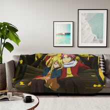 Load image into Gallery viewer, Fairy Tail Natsu Dragneel, Lucy Heartfilia Sherpa Blanket