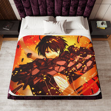 Load image into Gallery viewer, Anime Guilty Crown Sherpa Blanket
