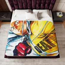 Load image into Gallery viewer, Saitama Sherpa Blanket