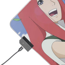Load image into Gallery viewer, Kushina and Naruto RGB LED Mouse Pad (Desk Mat)