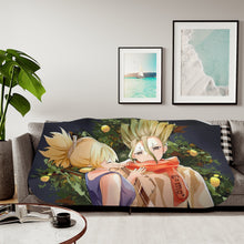 Load image into Gallery viewer, Anime Dr. Stone Sherpa Blanket