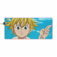 Load image into Gallery viewer, Meliodas RGB LED Mouse Pad (Desk Mat)