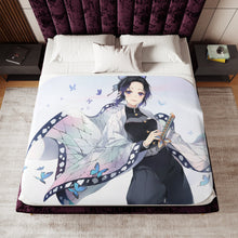 Load image into Gallery viewer, Anime Demon Slayer: Kimetsu no Yaiba Sherpa Blanket