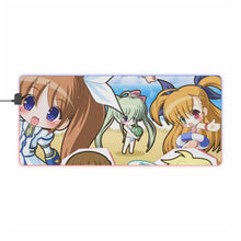 Load image into Gallery viewer, Magical Girl Lyrical Nanoha RGB LED Mouse Pad (Desk Mat)