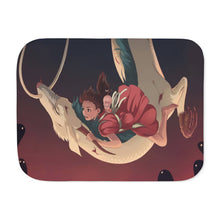 Load image into Gallery viewer, Anime Spirited Away Sherpa Blanket