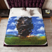 Load image into Gallery viewer, Anime Howl's Moving Castle Sherpa Blanket