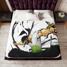 Load image into Gallery viewer, One Piece Roronoa Zoro Sherpa Blanket