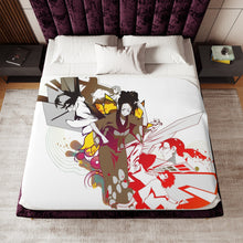 Load image into Gallery viewer, Anime Samurai Champloor Sherpa Blanket