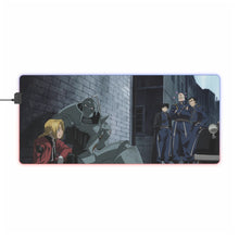 Load image into Gallery viewer, Edward Elric Roy Mustang and Alphonse Elric RGB LED Mouse Pad (Desk Mat)