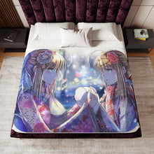 Load image into Gallery viewer, Saber Lily Sherpa Blanket