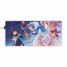 Load image into Gallery viewer, Puella Magi Madoka Magica Homura Akemi, Madoka Kaname, Sayaka Miki, Mami Tomoe RGB LED Mouse Pad (Desk Mat)