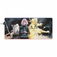 Load image into Gallery viewer, Team 7: Sasuke,Sakura and Naruto RGB LED Mouse Pad (Desk Mat)