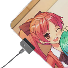 Load image into Gallery viewer, Puella Magi Madoka Magica Homura Akemi, Madoka Kaname, Sayaka Miki, Mami Tomoe, Kyuubey RGB LED Mouse Pad (Desk Mat)